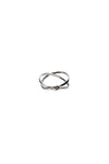 BAGUE ELUARD CROISEE ARGENT
