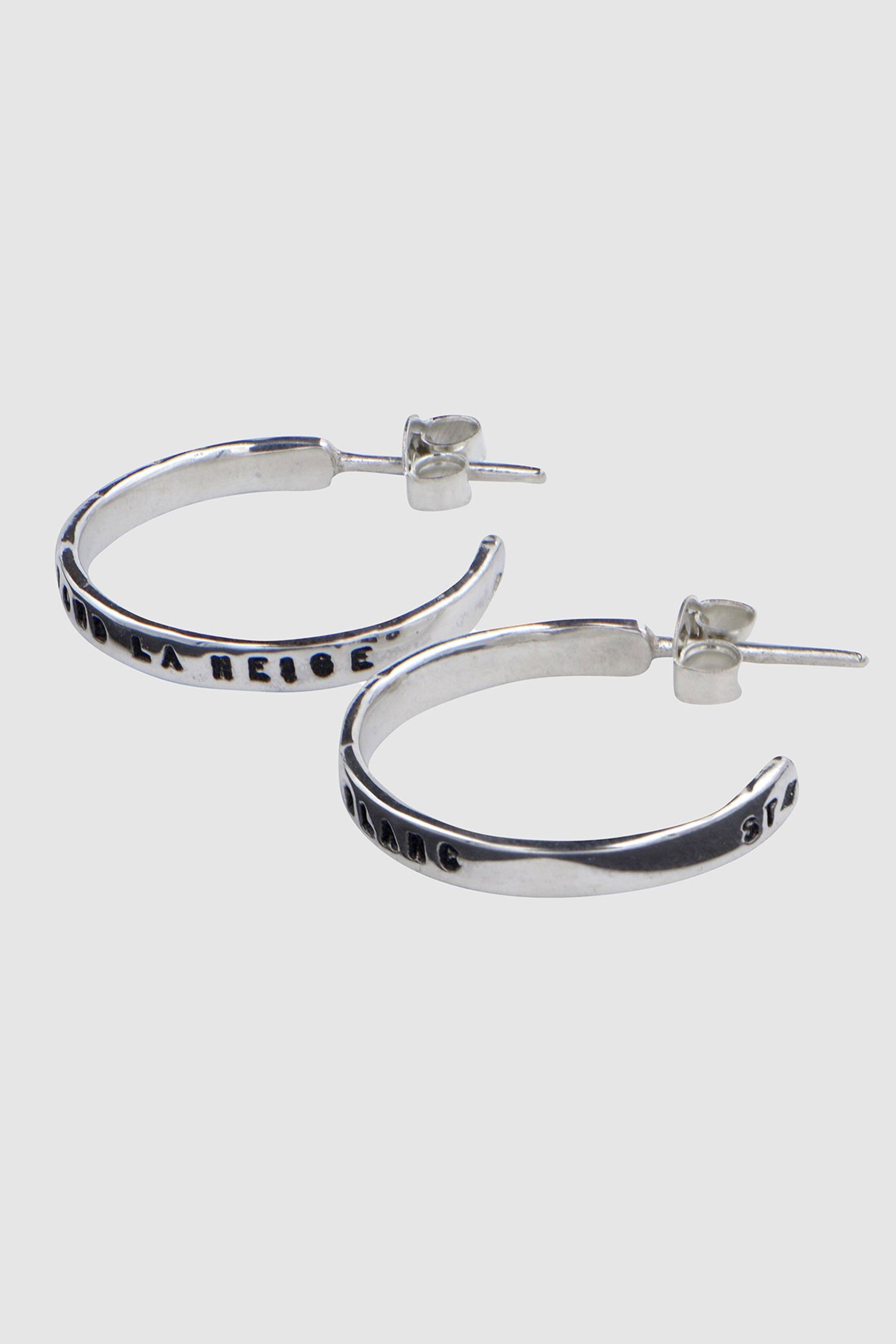 BOUCLE D'OREILLE QUAND FOND LA NEIGE ARGENT