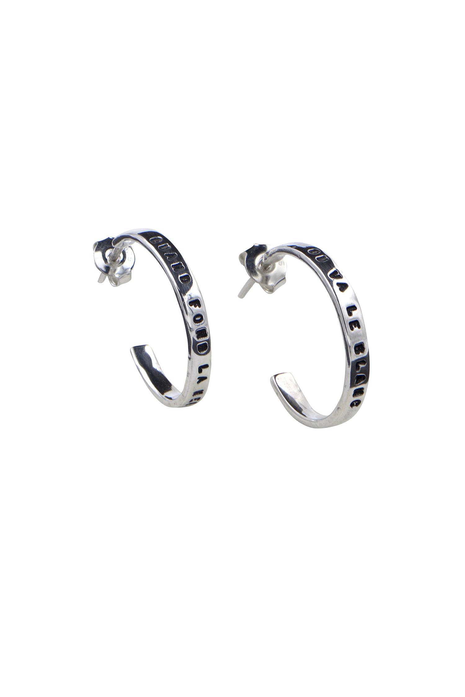 BOUCLE D'OREILLE QUAND FOND LA NEIGE ARGENT