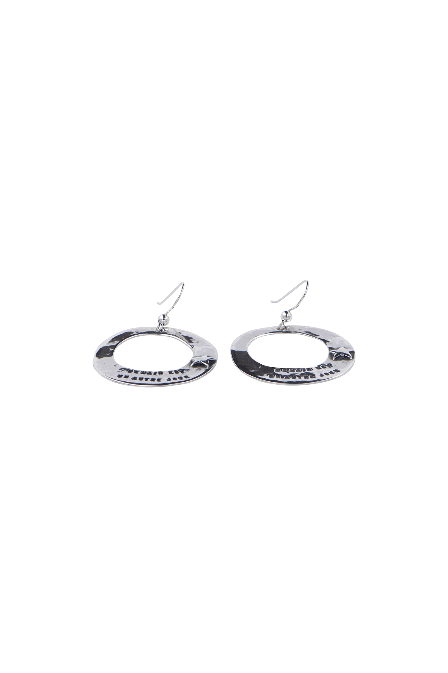 BOUCLES D'OREILLE ESPOIR ARGENT