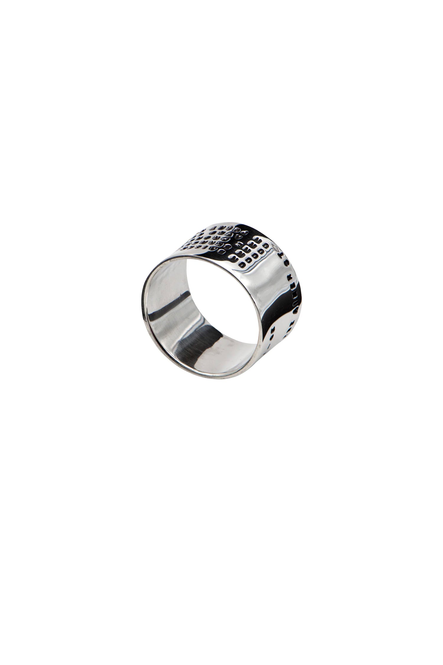 BAGUE EDMOND ROSTAND LARGE ARGENT