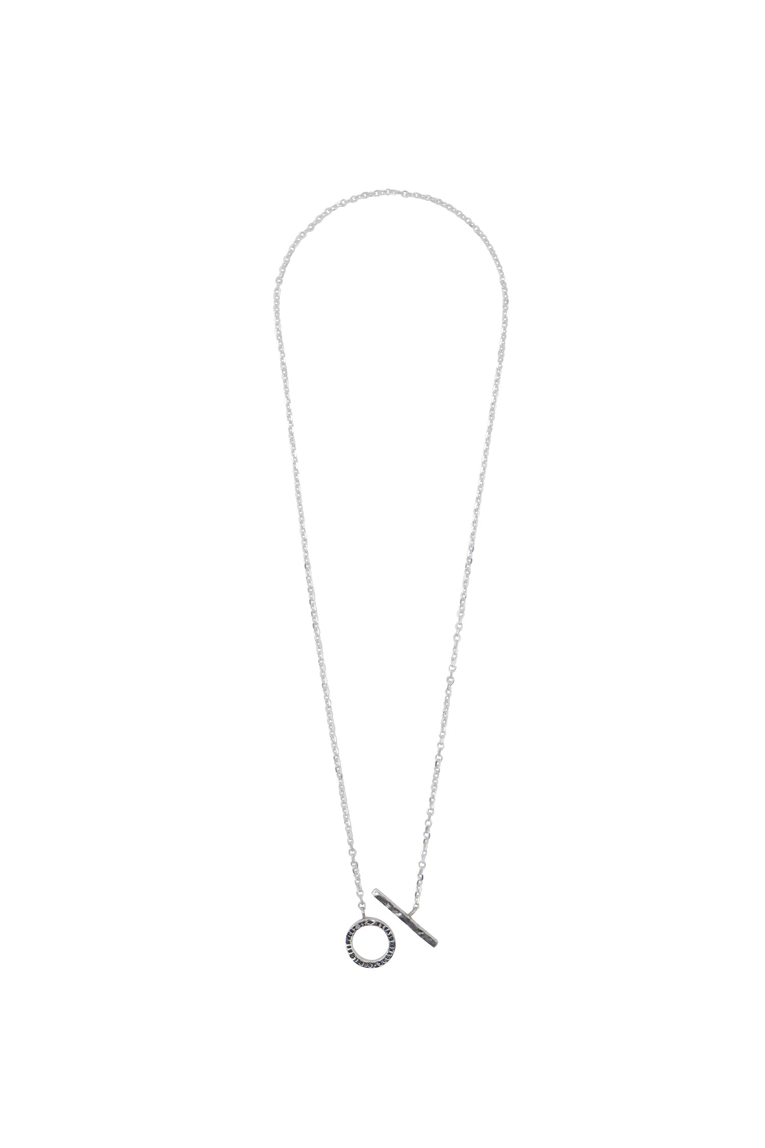 COLLIER LARGE À BASCULE ARGENT