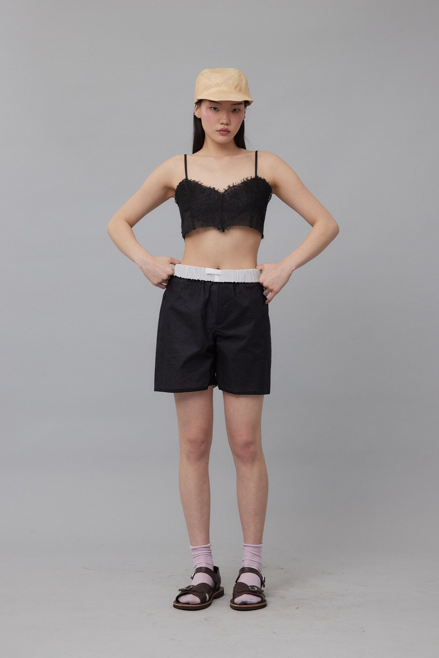 DUO BOXER IN BLACK/WHITE (UNISEX), SS26