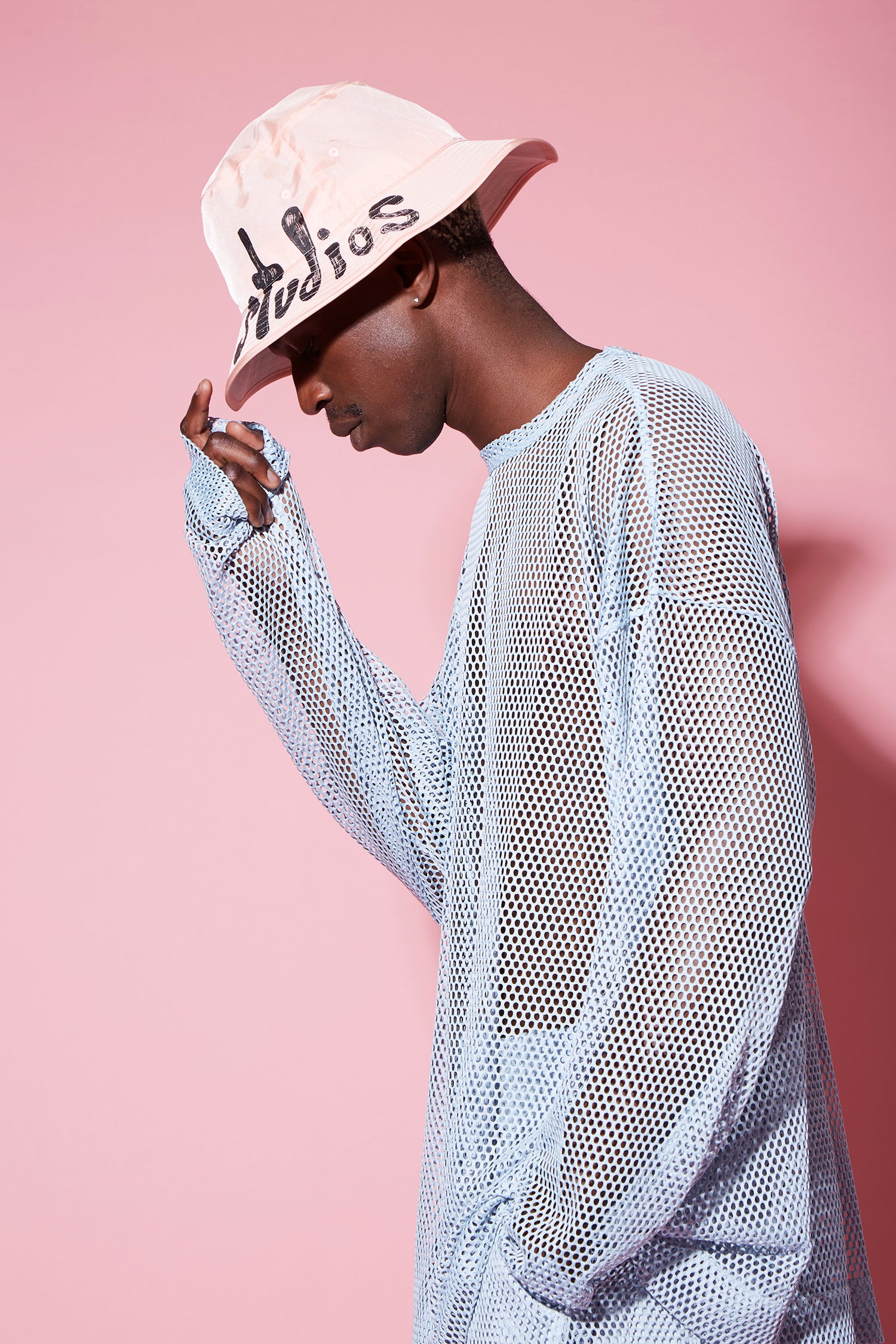 BUCKET HAT IN PEACH PINK, FW23