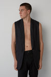 THE TUX VEST IN JET, S24