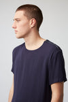 ZIP TEE IN LAPIS, S24