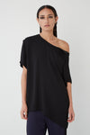 THE ZIP TEE IN OBSIDIAN, S24