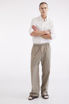 DRAWSTRING PANT IN PLAID, S25