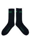 HEART SOX IN BLACK/GREEN