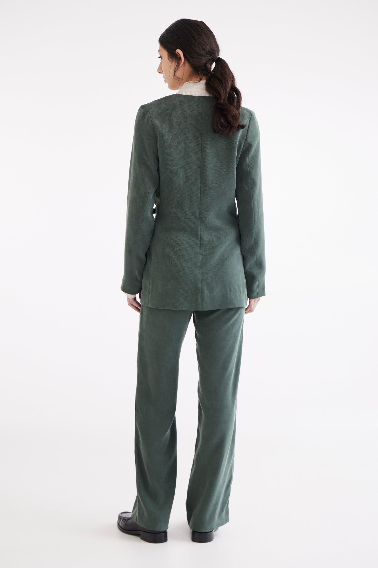 WIDE TROUSER IN GREENSTONE, S25