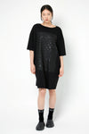 CHAINMAIL LONG TEE IN BLACK/BLACK, SS26