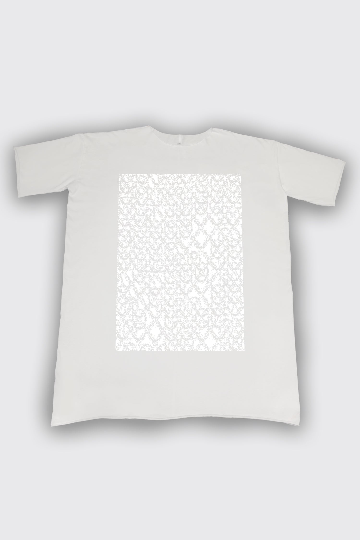 CHAINMAIL LONG TEE IN WHITE/WHITE, SS26