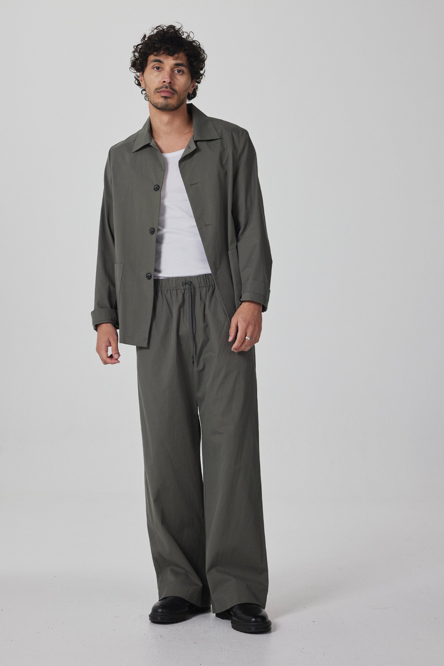DRAWSTRING PANT IN CAPER, SS26
