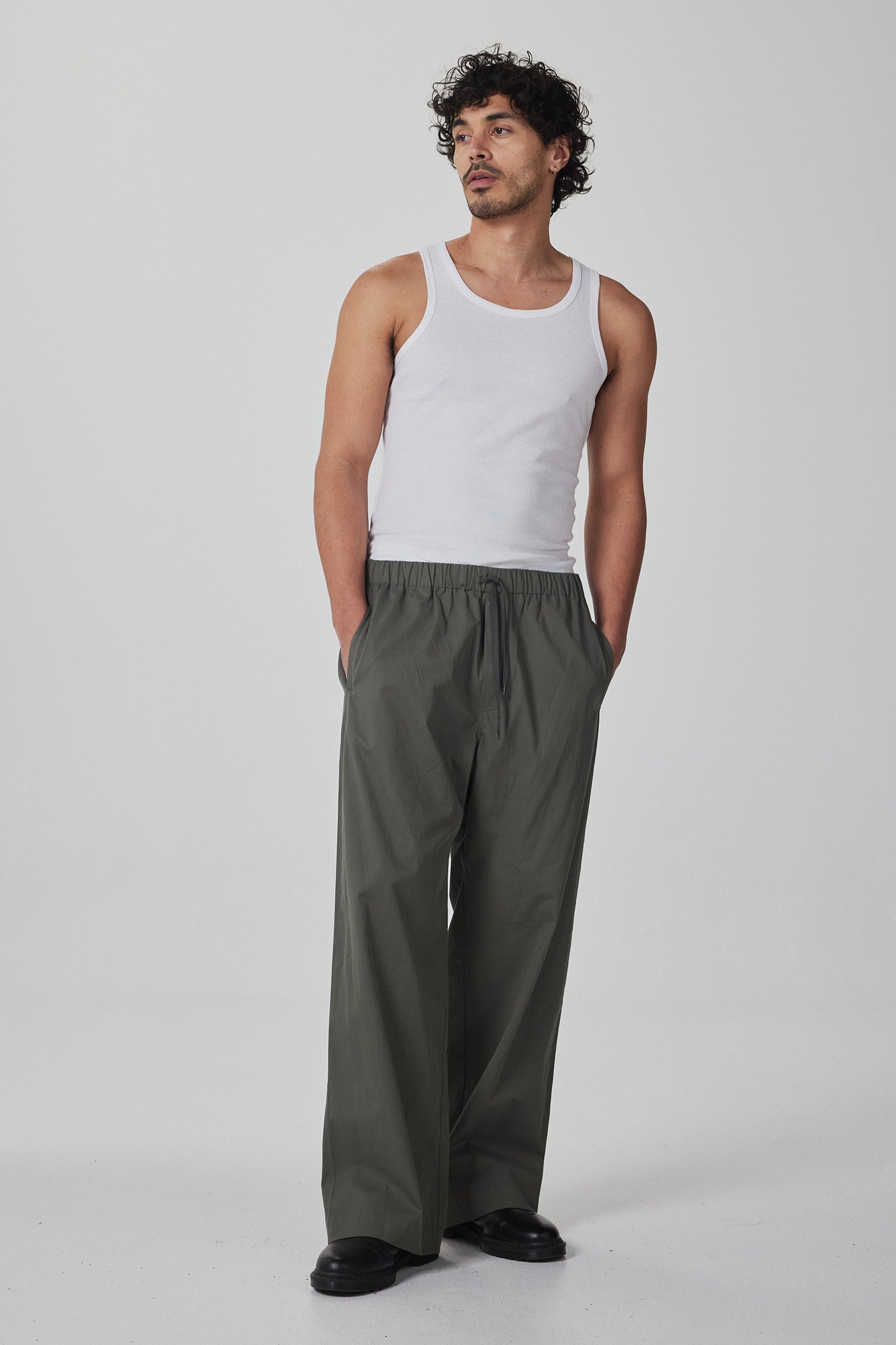 DRAWSTRING PANT IN CAPER, SS26