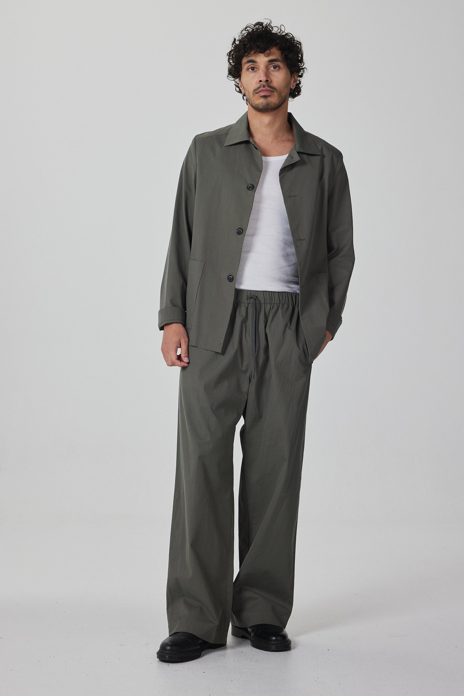 DRAWSTRING PANT IN CAPER, SS26