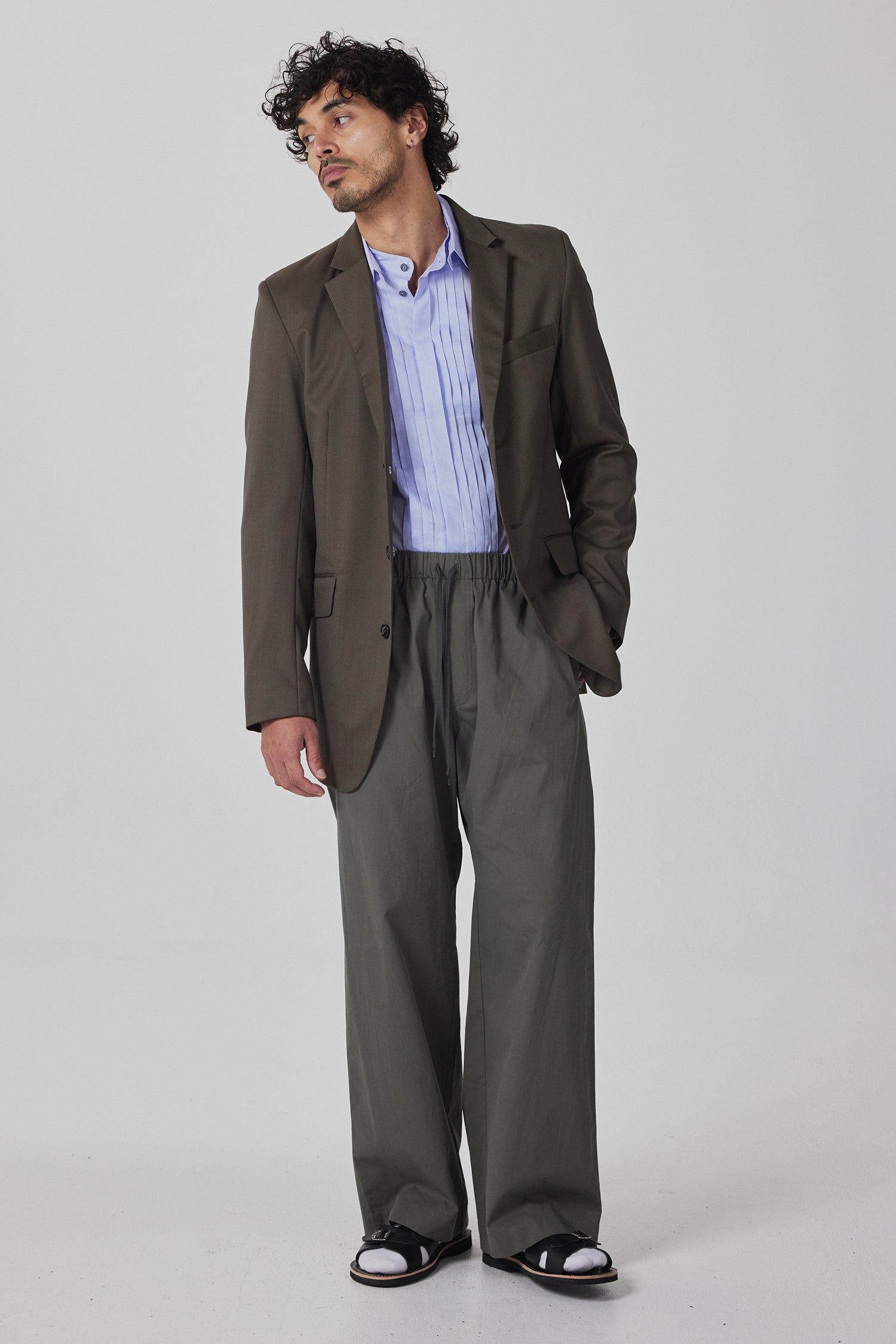 DRAWSTRING PANT IN CAPER, SS26