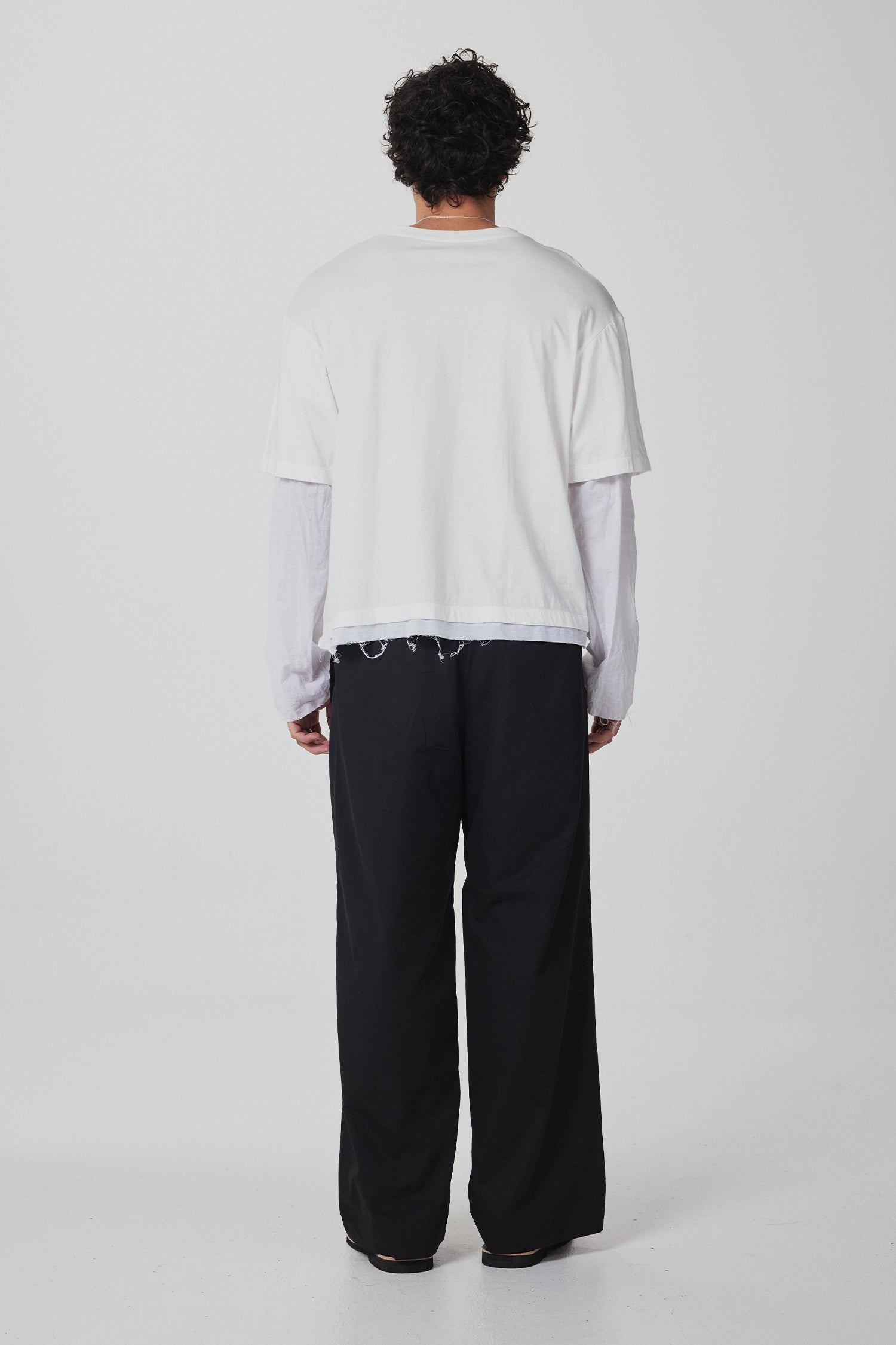 DRAWSTRING PANT IN PEPPER, SS26