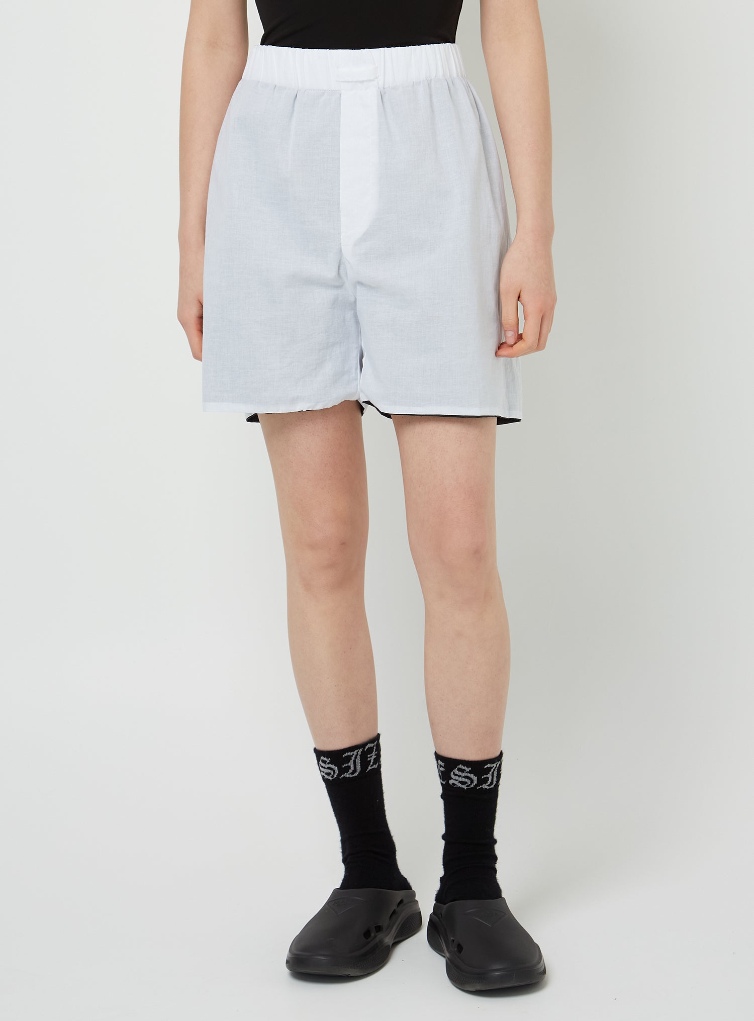 DUO BOXER IN BLACK/WHITE (UNISEX), SS26