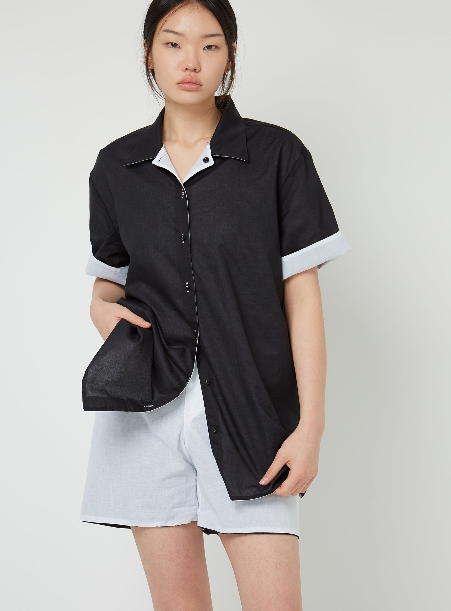 DUO BOXER IN BLACK/WHITE (UNISEX), SS26