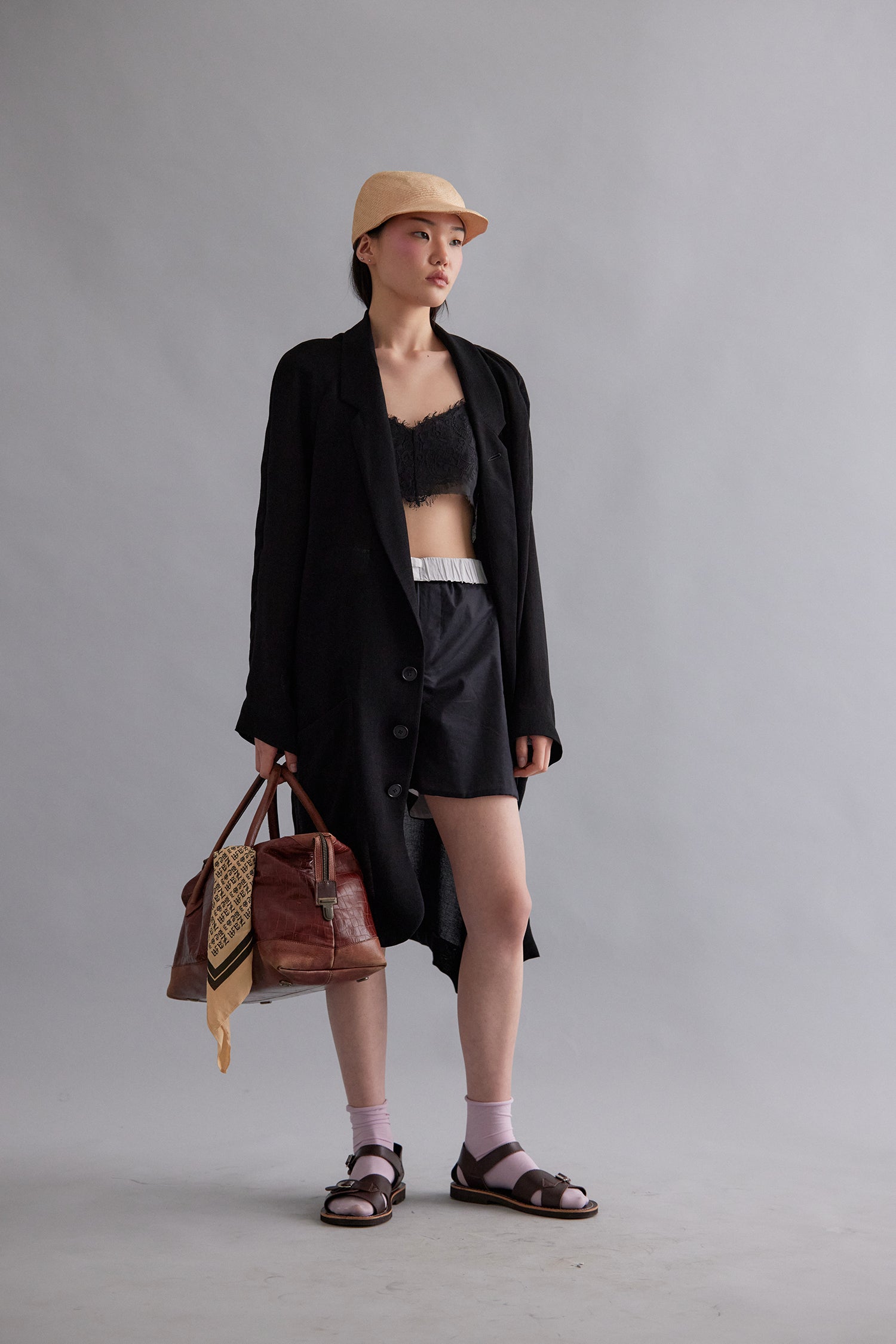 DUO BOXER IN BLACK/WHITE (UNISEX), SS26