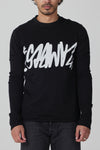 GRAFFITI LONG SLEEVE IN BLACK/WHITE, SS26