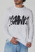 GRAFFITI LONG SLEEVE IN WHITE/BLACK, SS26