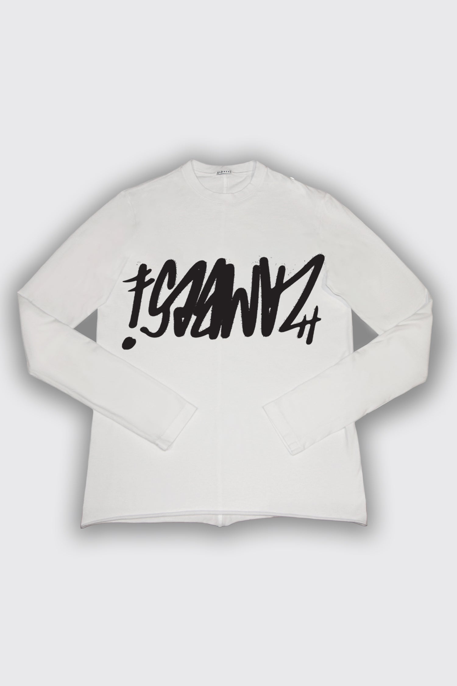 GRAFFITI LONG SLEEVE IN WHITE/BLACK, SS26
