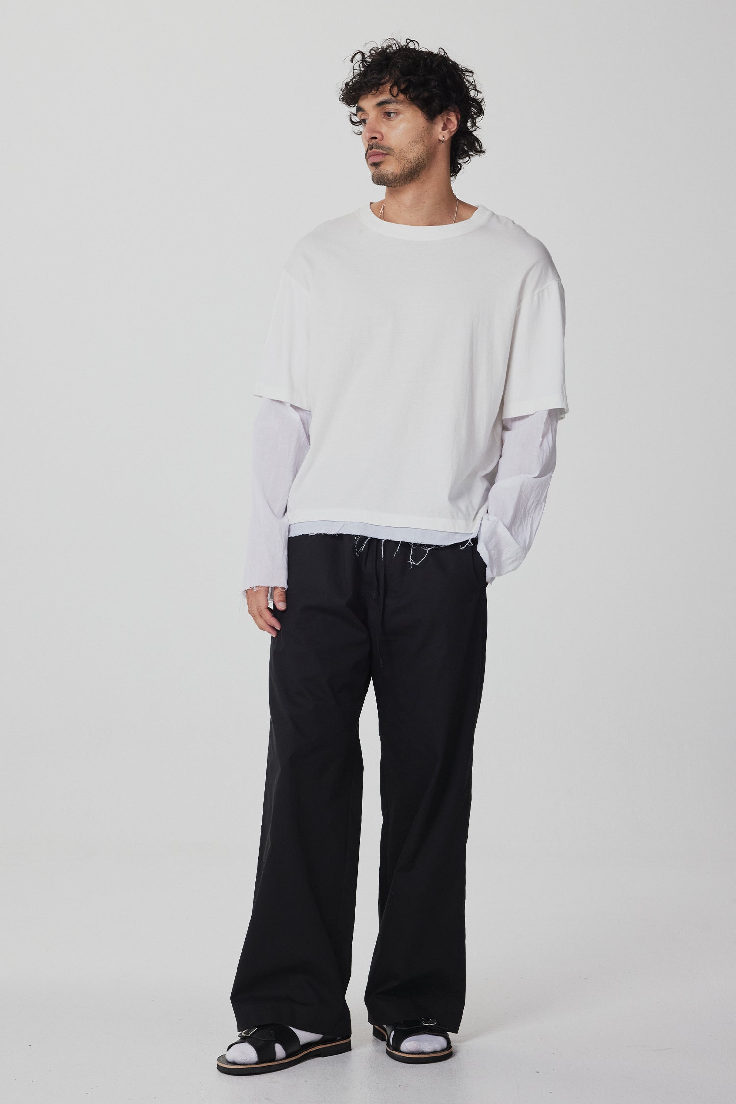 LAYER TEE IN GHOST, SS26