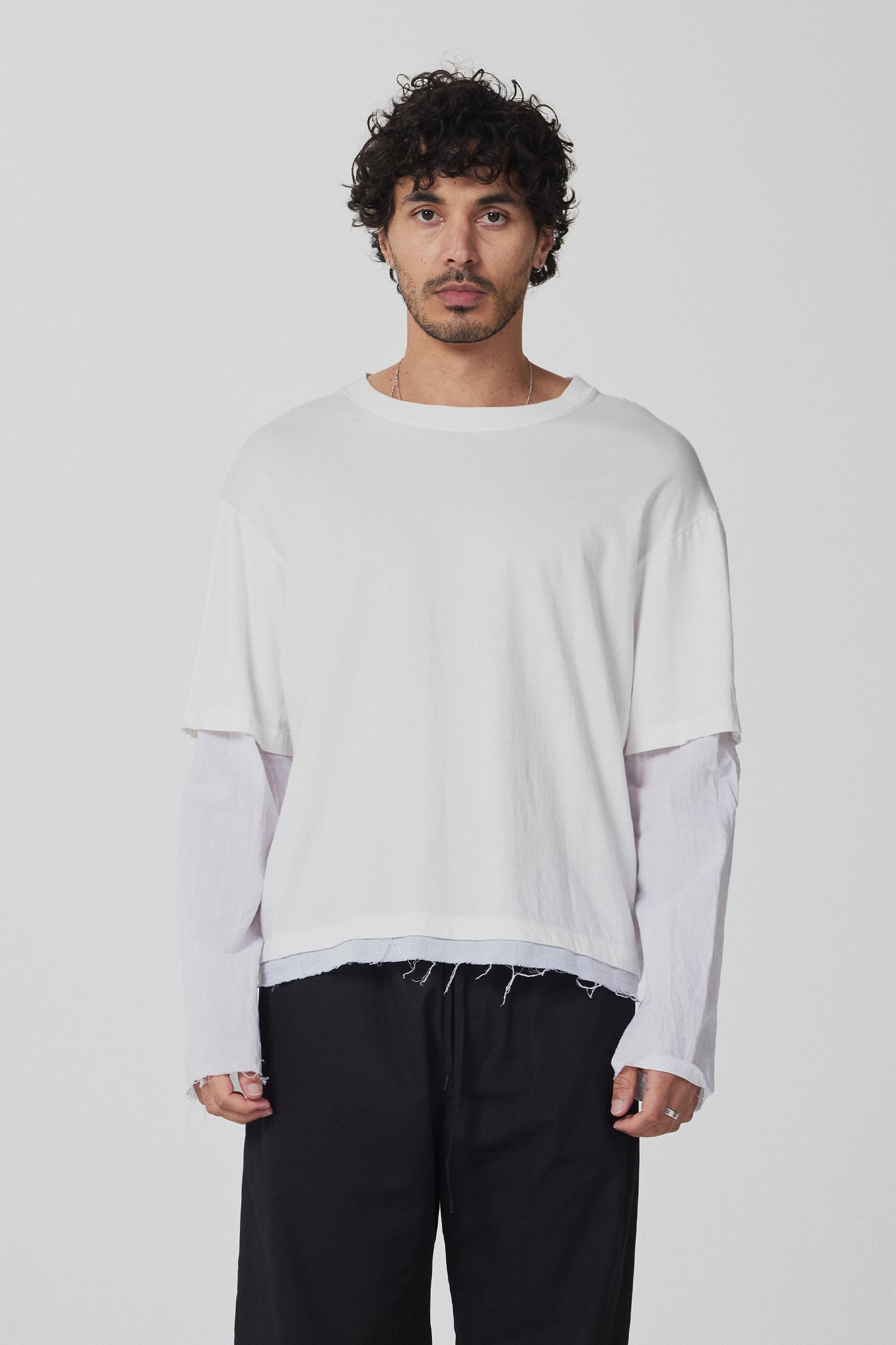 LAYER TEE IN GHOST, SS26