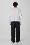 LAYER TEE IN GHOST, SS26