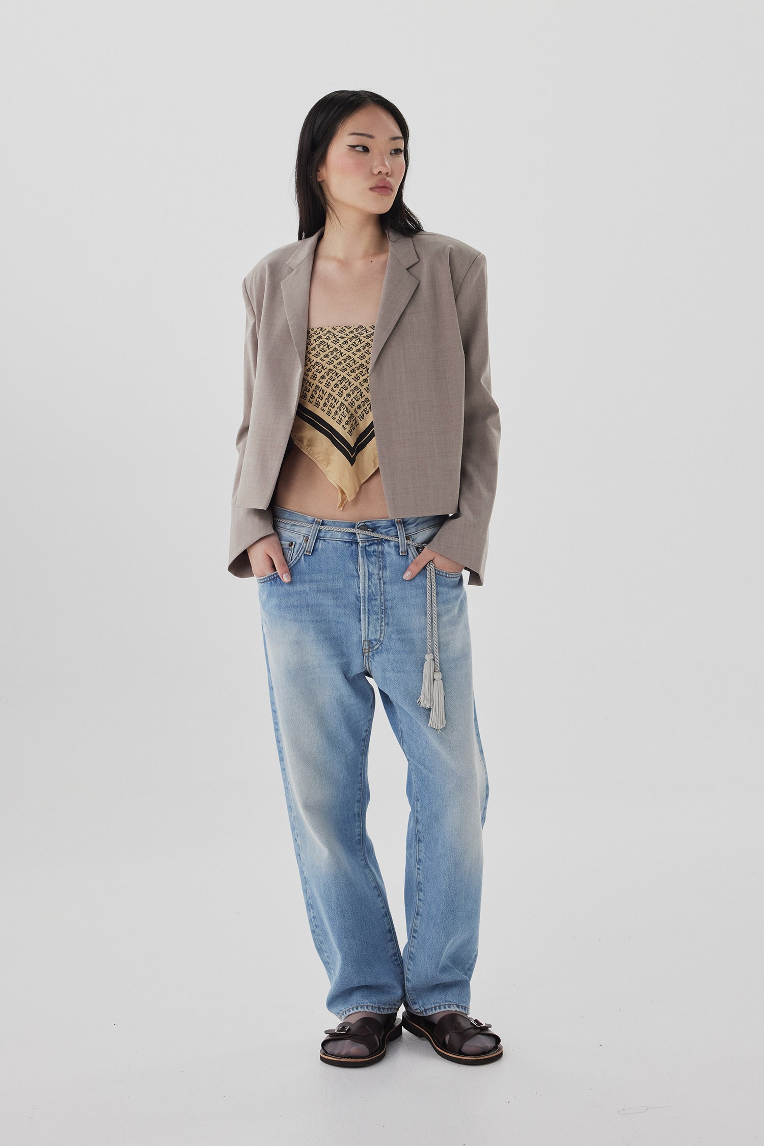 STEP JACKET IN MUSHROOM, SS26