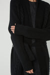 THE SHAWL CARDI IN PANTHER, W23