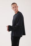 LAYER TEE IN BLACKEN, W25