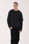 LAYER TEE IN BLACKEN, W25