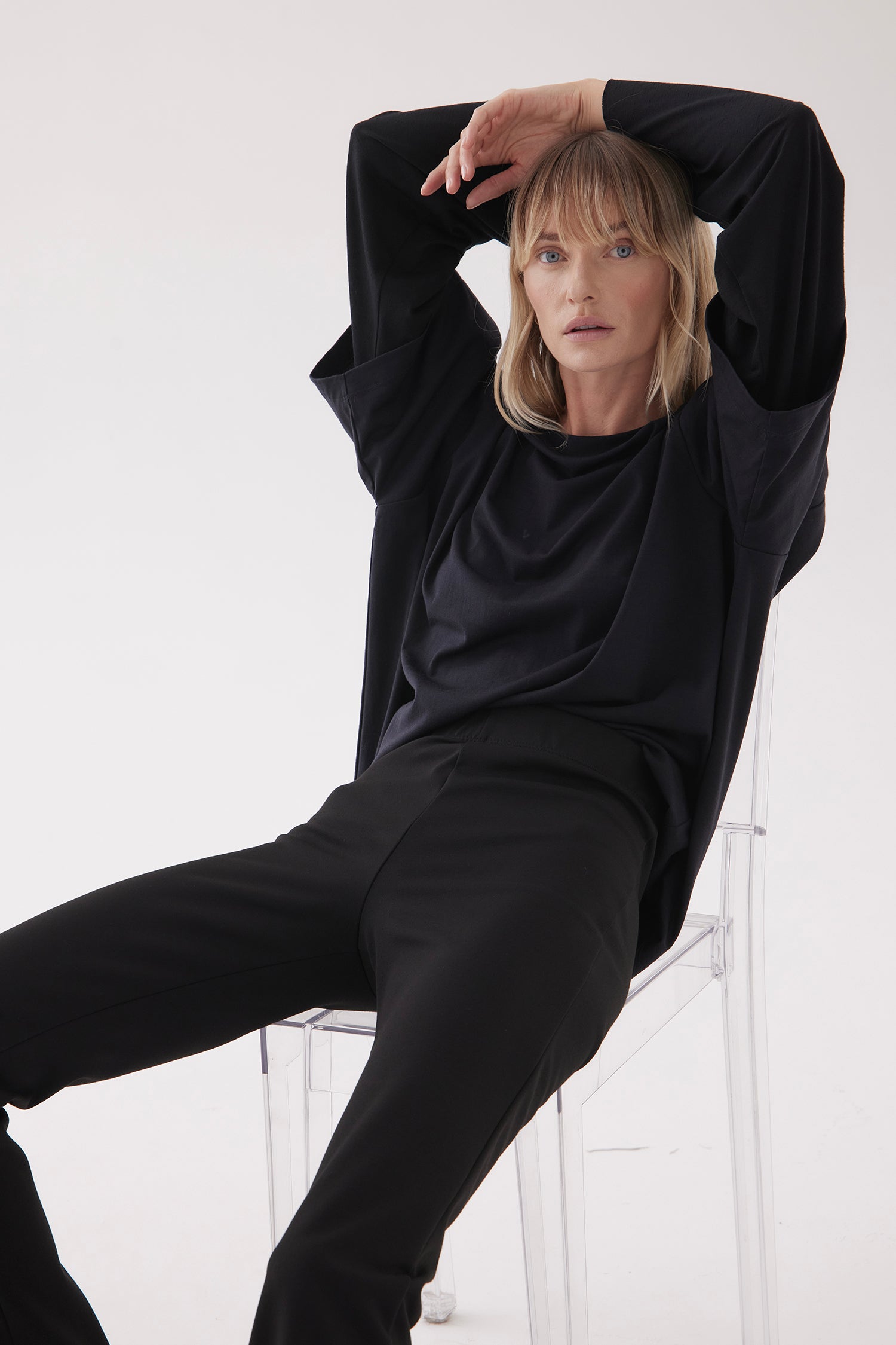 LAYER TEE IN BLACKEN (UNISEX), W25