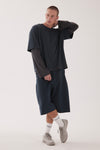LAYER TEE IN CHARRED, W25