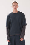 LAYER TEE IN CHARRED, W25
