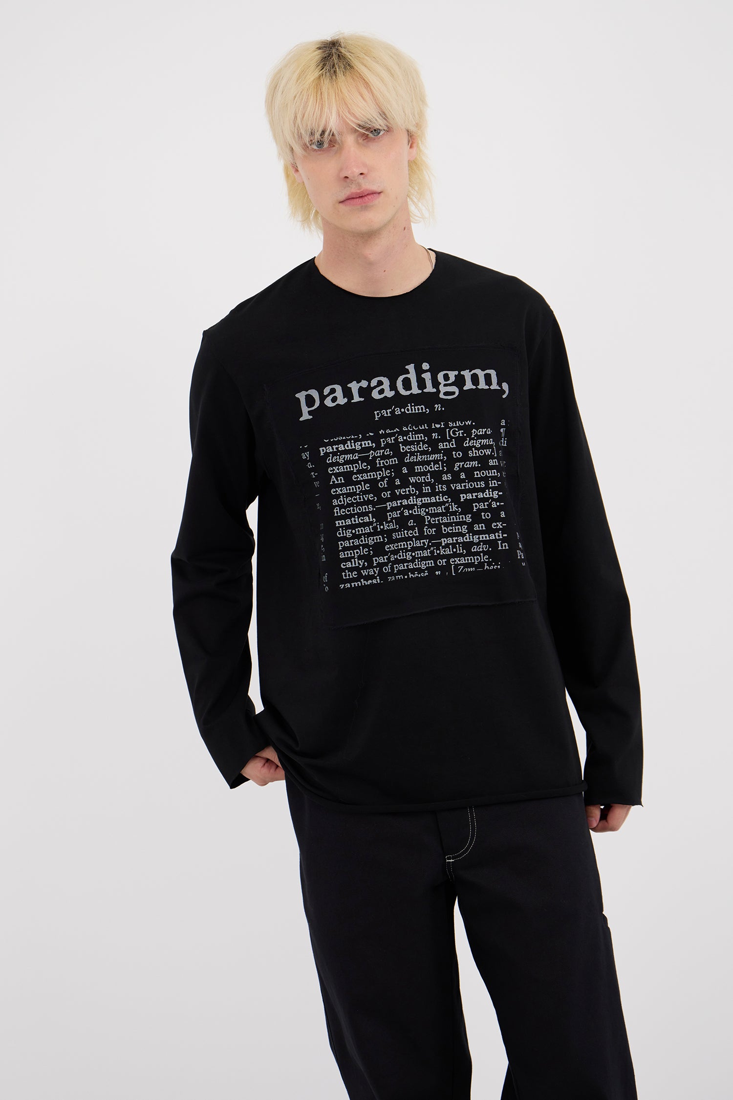 PARADIGM LS TEE IN  BLACK