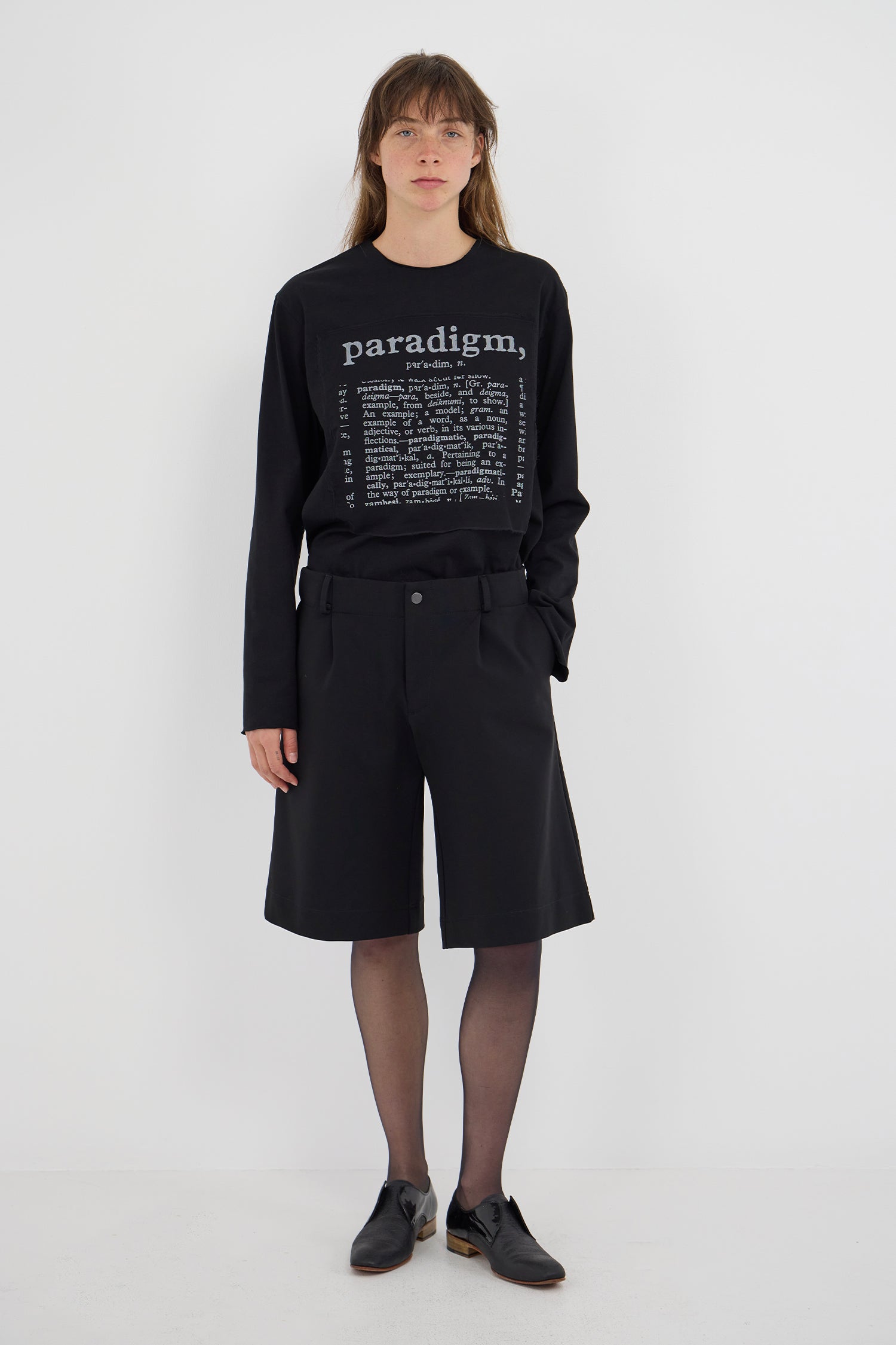 L/S PARADIGM TEE IN  BLACK, AW26