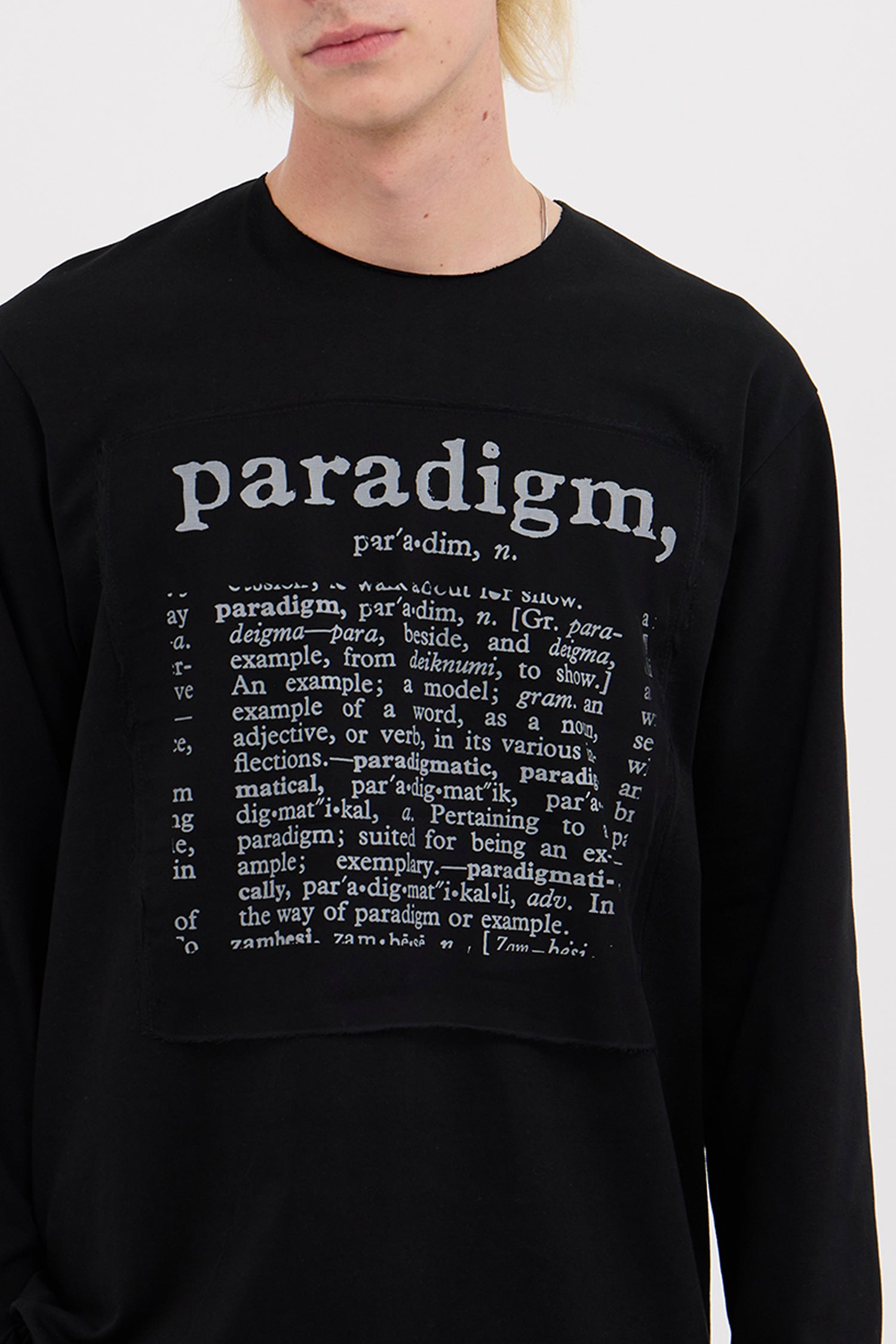 L/S PARADIGM TEE IN  BLACK, AW26