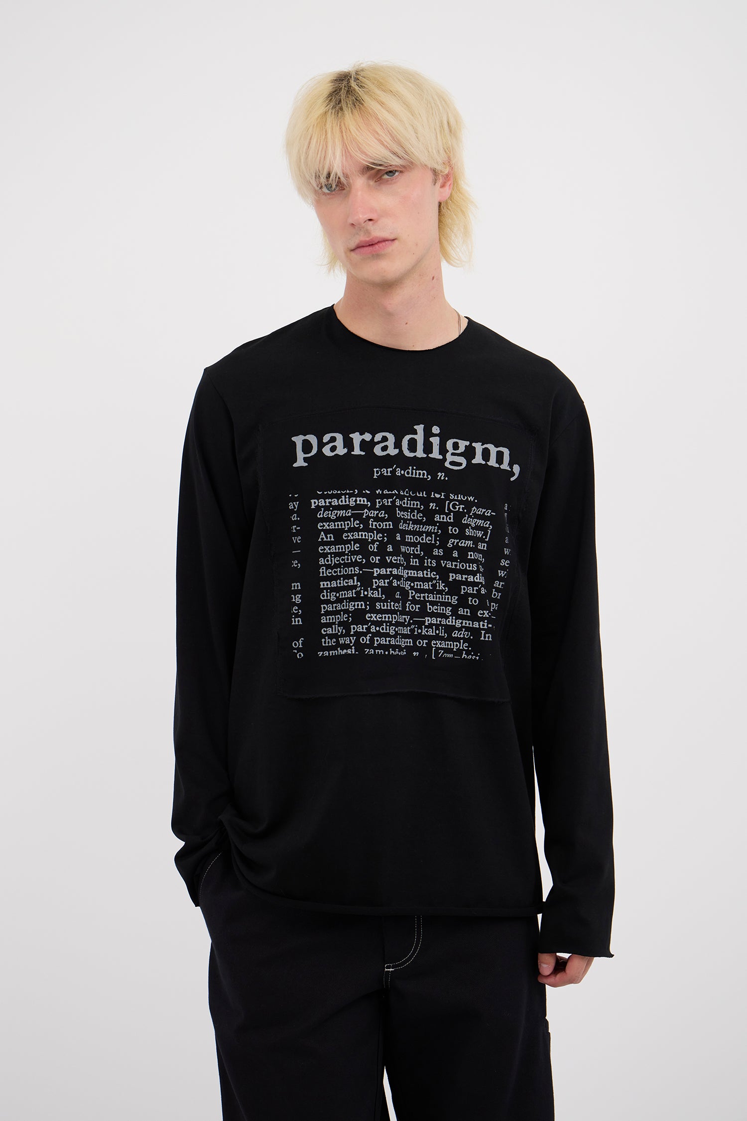 L/S PARADIGM TEE IN  BLACK, AW26