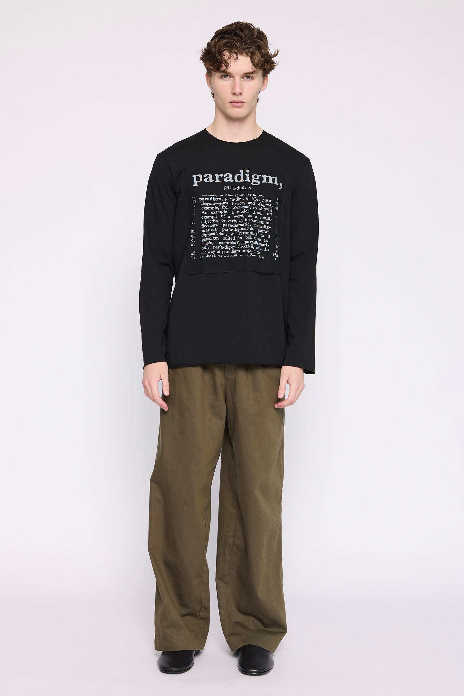 PARADIGM LS TEE IN  BLACK