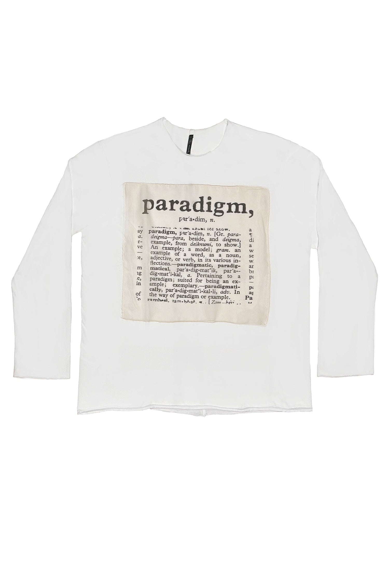 PARADIGM TEE LS IN  WHITE