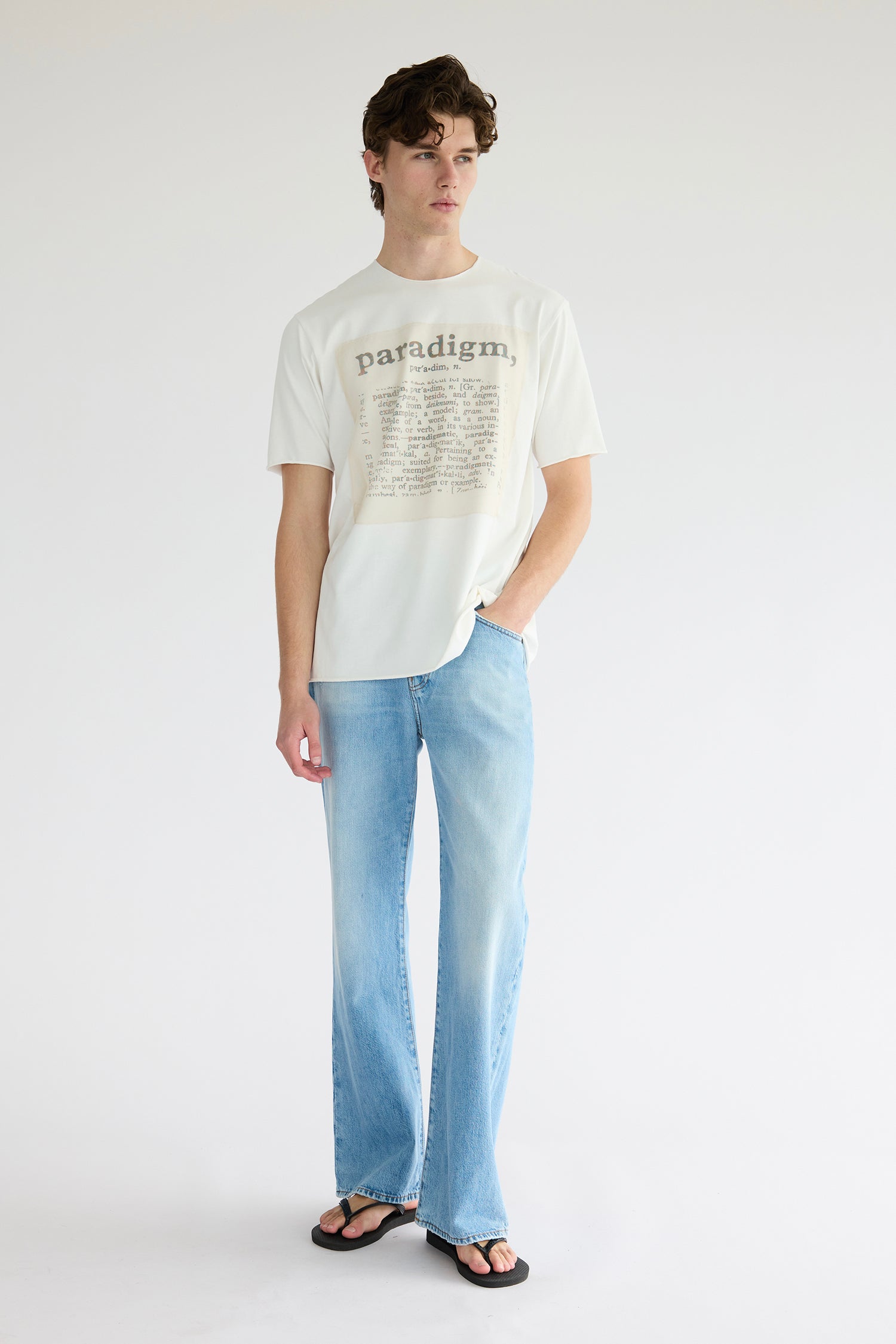 PARADIGM SS TEE IN  WHITE