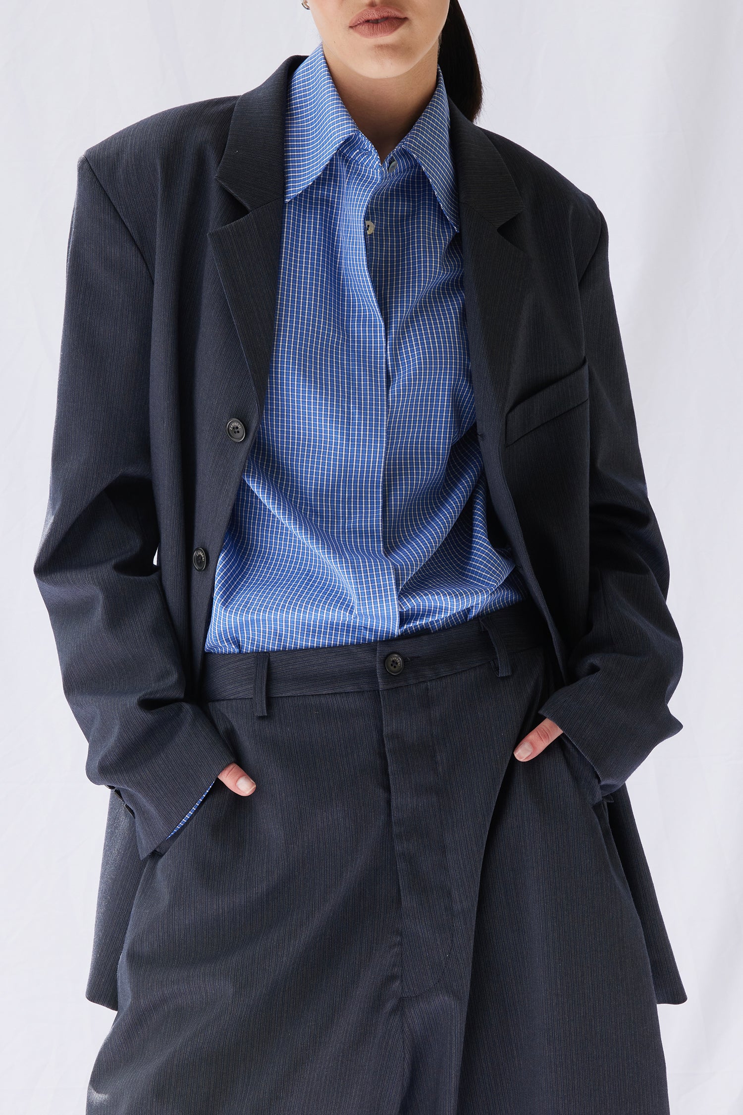 THE AUTEUR IN PINSTRIPE (UNISEX), W25