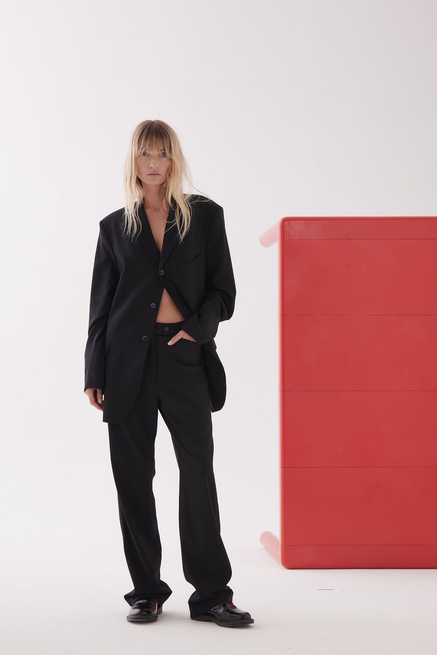 TUX TROUSER IN SUITBLACK, W25