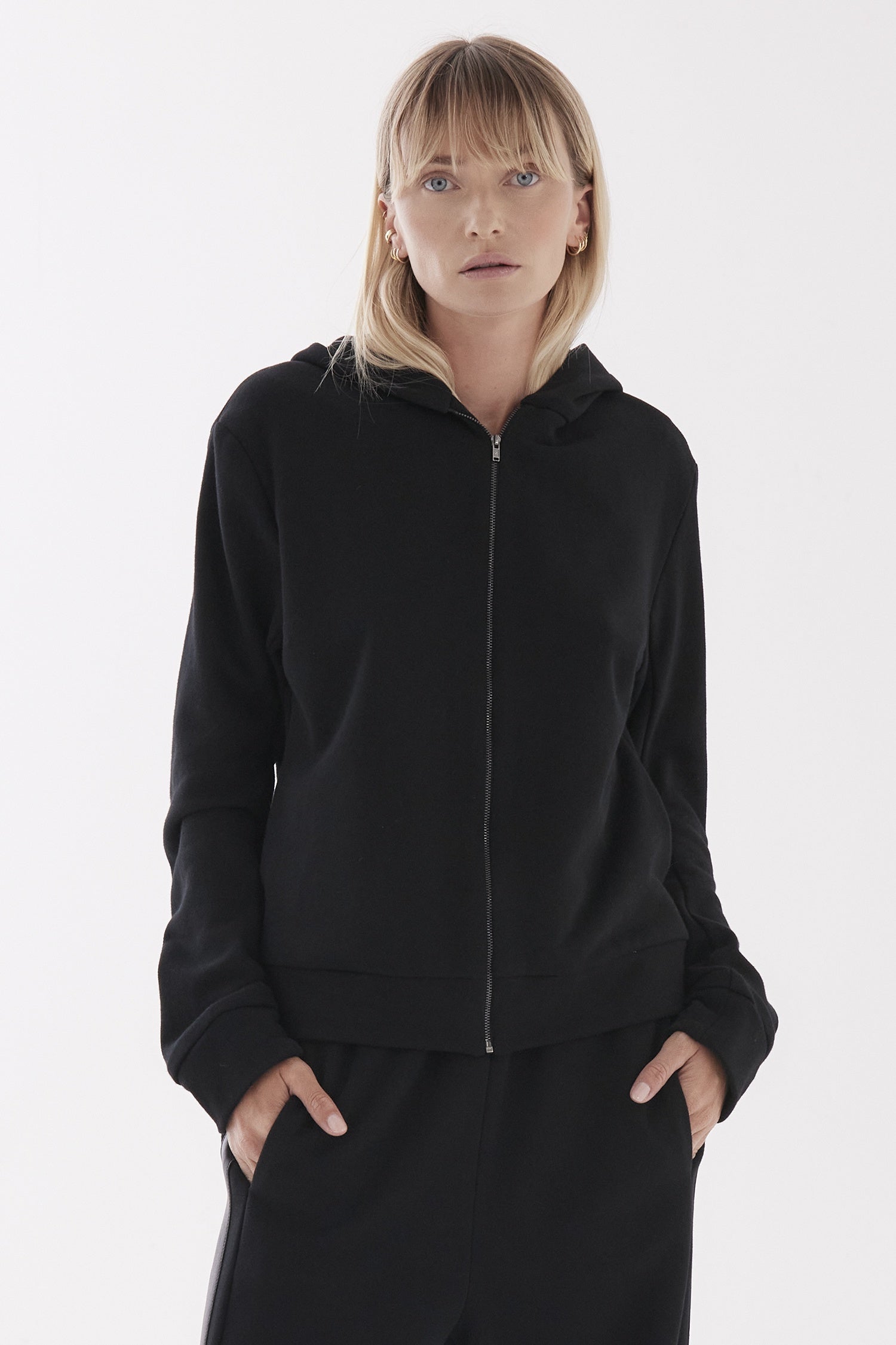 ZIP HOODIE IN TARSEAL, W25