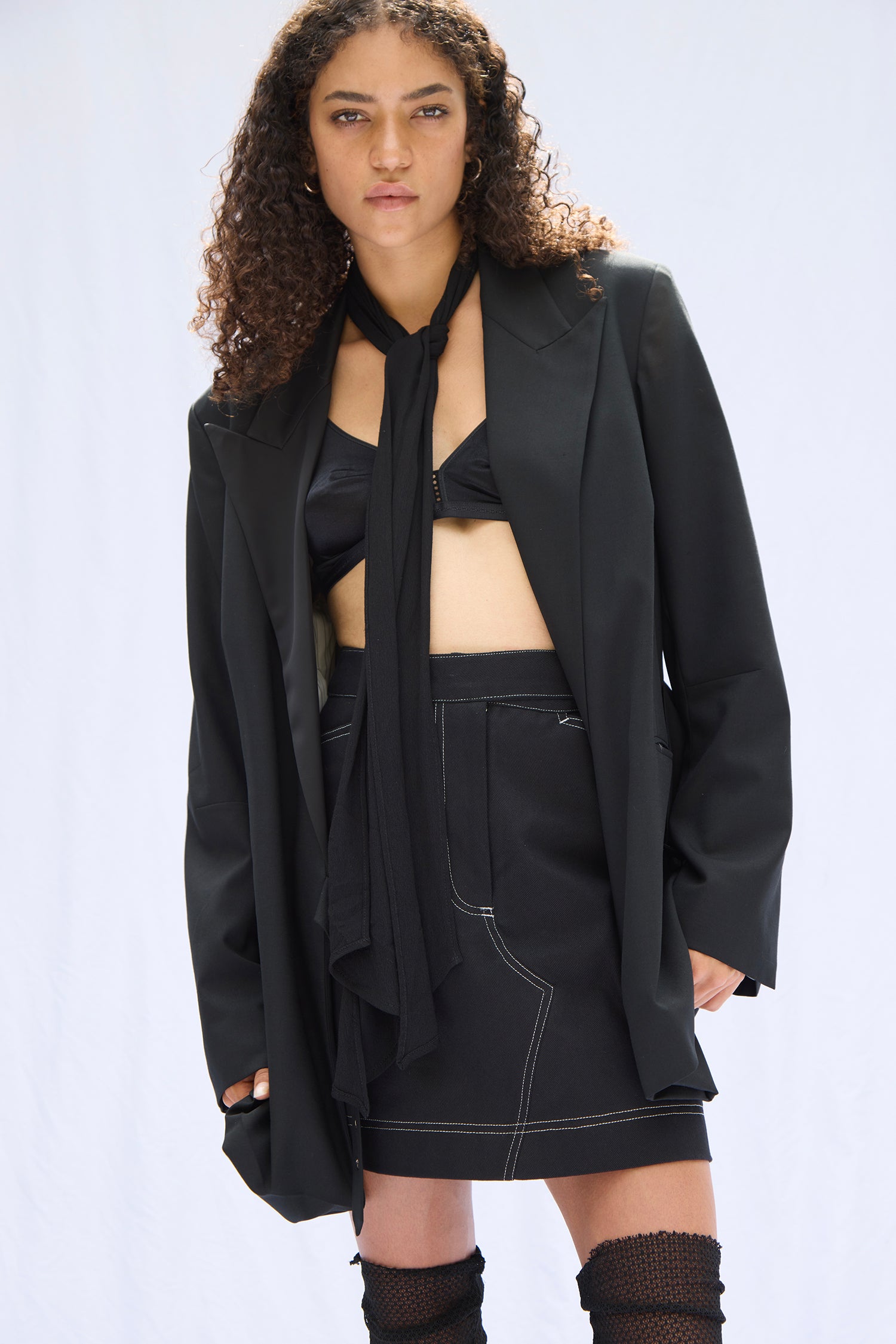 ANGLE SKIRT IN BLACKBERRI, AW26
