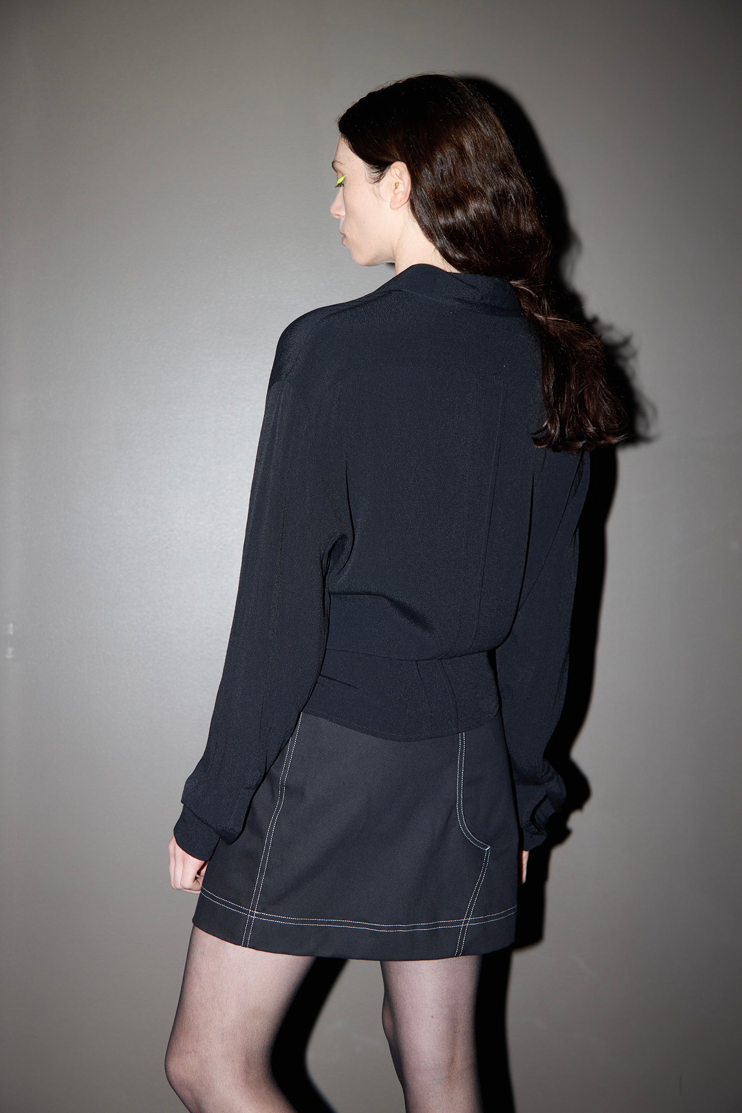 ANGLE SKIRT IN BLACKBERRI, AW26