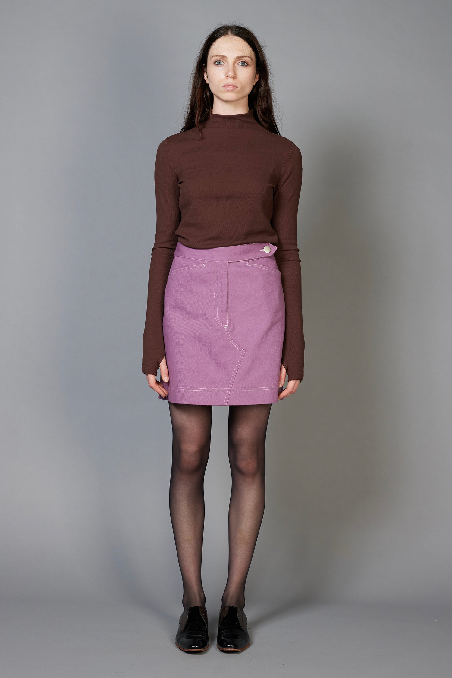 ANGLE SKIRT IN MULLBERRI, AW26